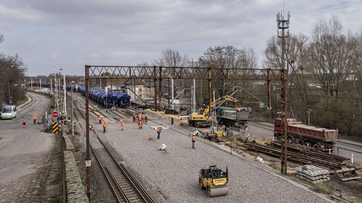 Przebudowa przejazdu kolejowego - Gocław